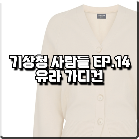 기상청 사람들 14회 유라 가디건 :: 누보텐 베이직 라글란 니트 가디건 : 채유진 옷