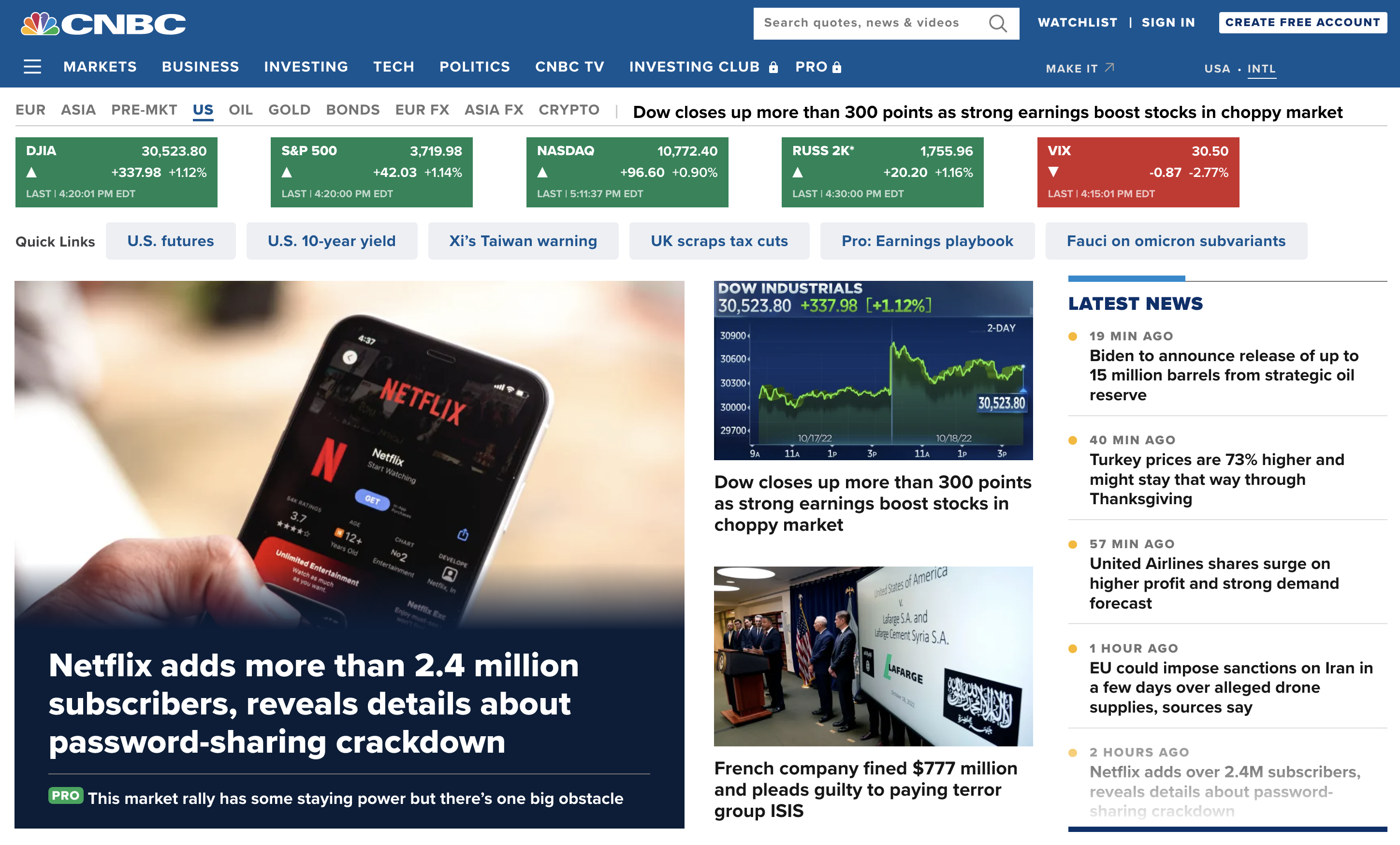 CNBC-홈페이지