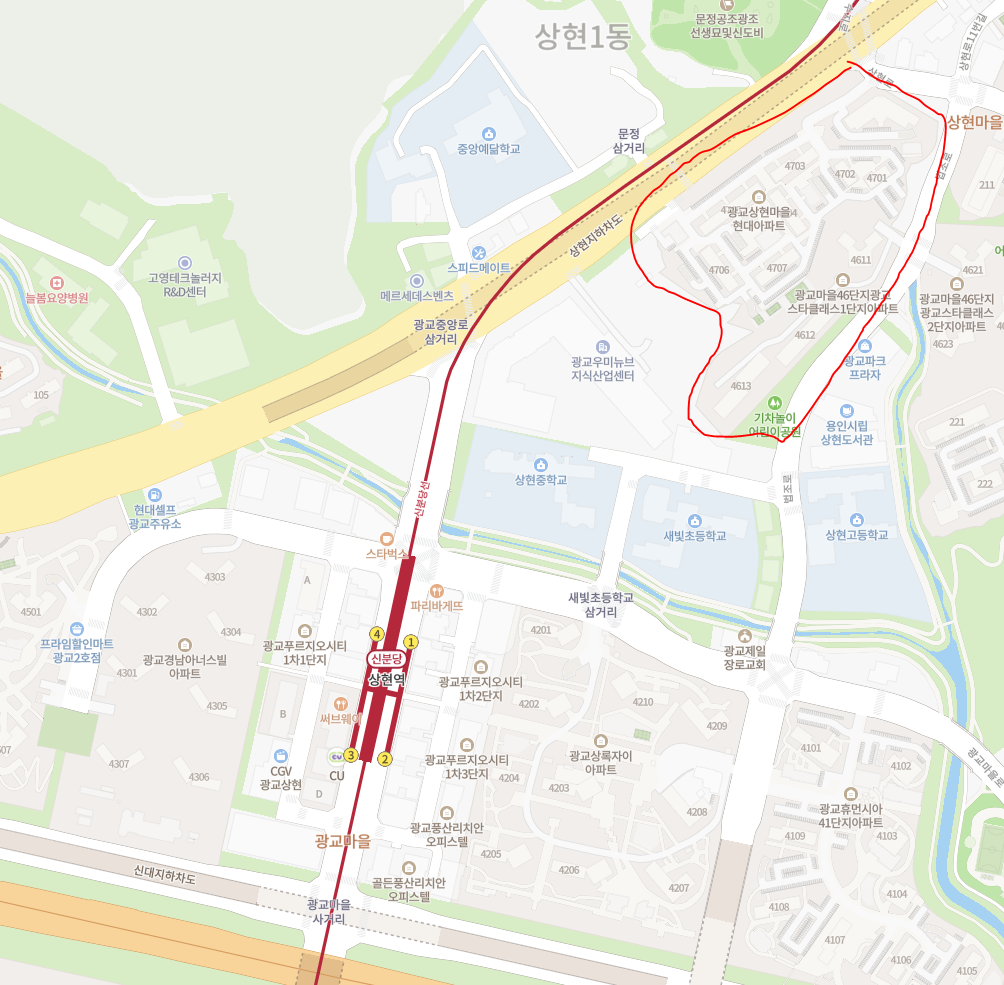  [부동산]  상현역 주변 ,광교상현 현대아파트
