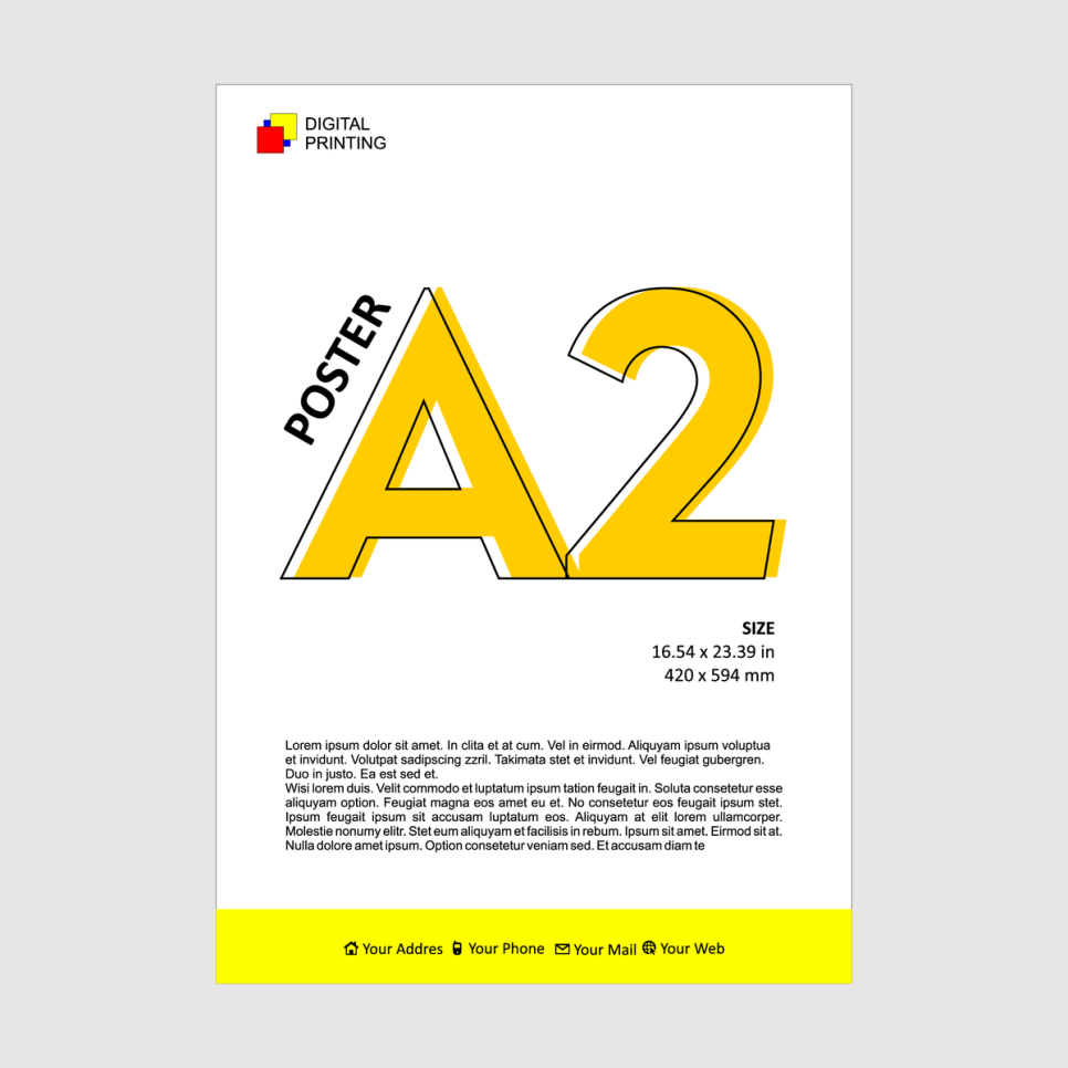 포스터 사이즈가 A1과 A3의 차이가 무엇인가요? 7