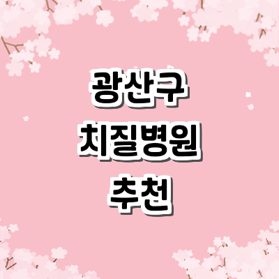 광주 광산구 치질