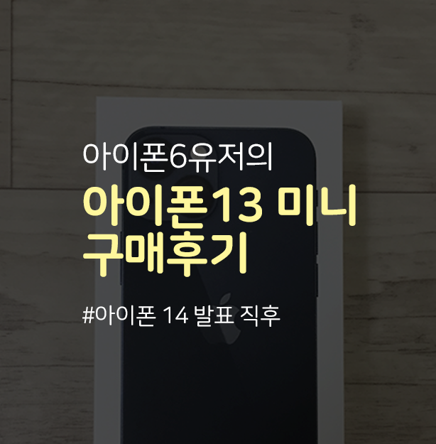  아이폰 13 미니 미드나이트 자급제 / 구매후기 / 가격
