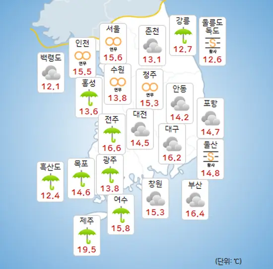 비 오며 먼지 해소&#44; 초여름 더위도 주춤