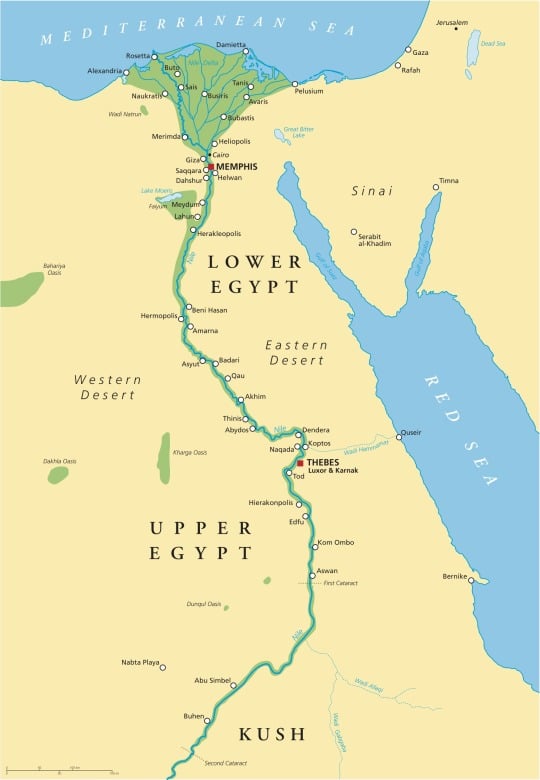 이집트 고대 지도