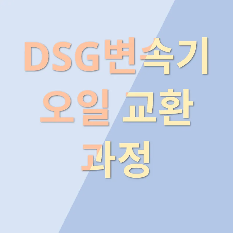 DSG변속기 오일 교환_2