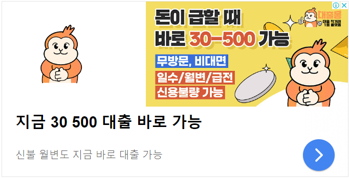 소액대출 대출몽가기