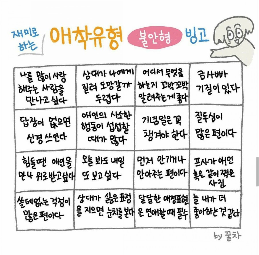 연애유형 테스트 애착유형 테스트! 회피형