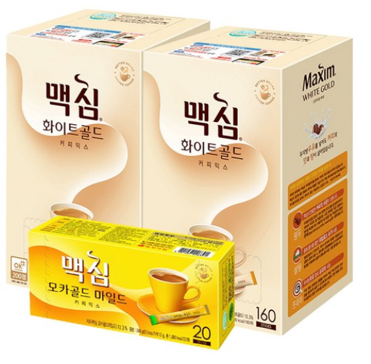 맥심 화이트골드 320, 우유를 넣어도 향이 깊은 커피믹스!