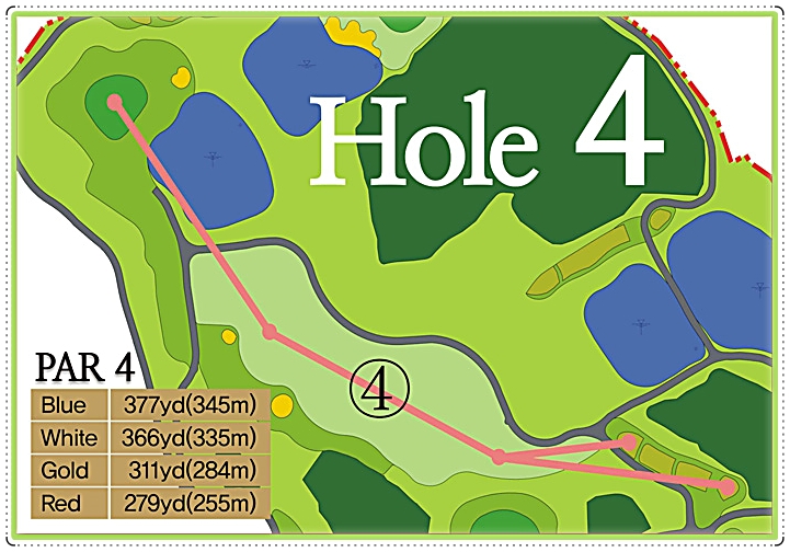 보성에덴CC 골프 코스 4번 홀