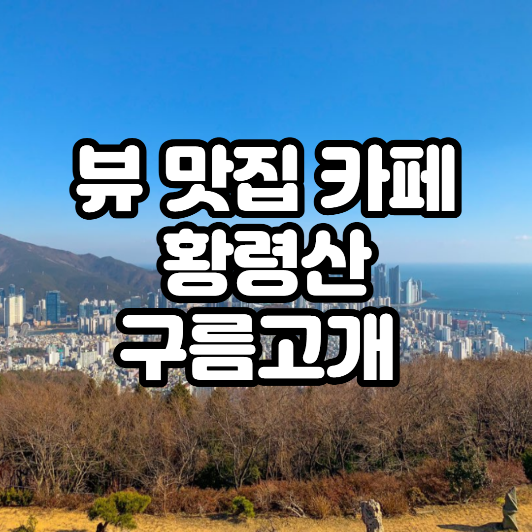  부산 카페 뷰 맛집! 황령산 구름고개 카페 야경 깡패