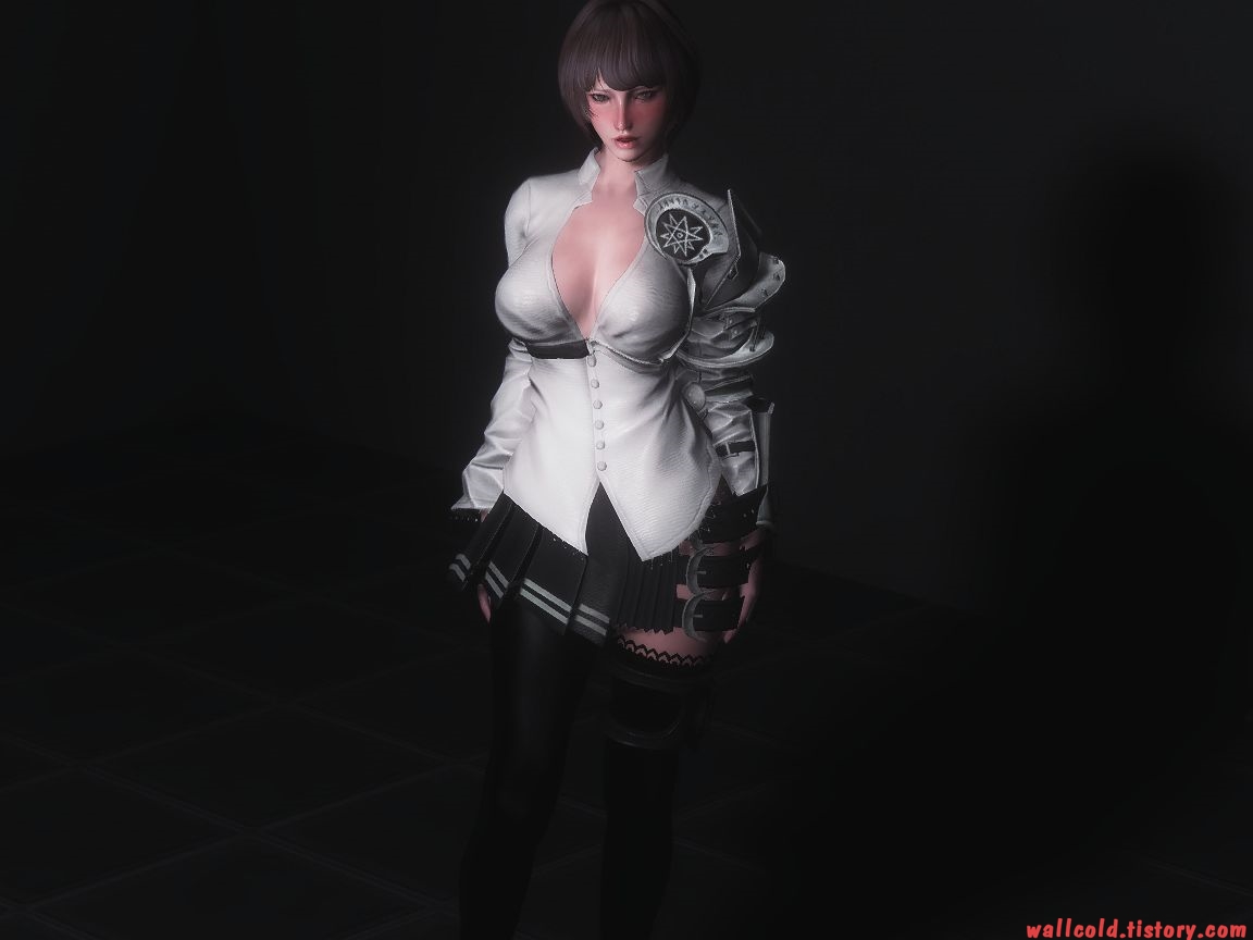 스카이림 의상 - 로그 의상 apex senior clothes hdt skyrim mod 002