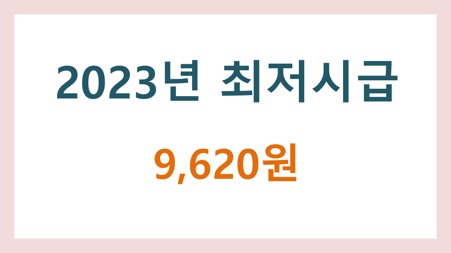  2023년 최저임금 최저시급 결정