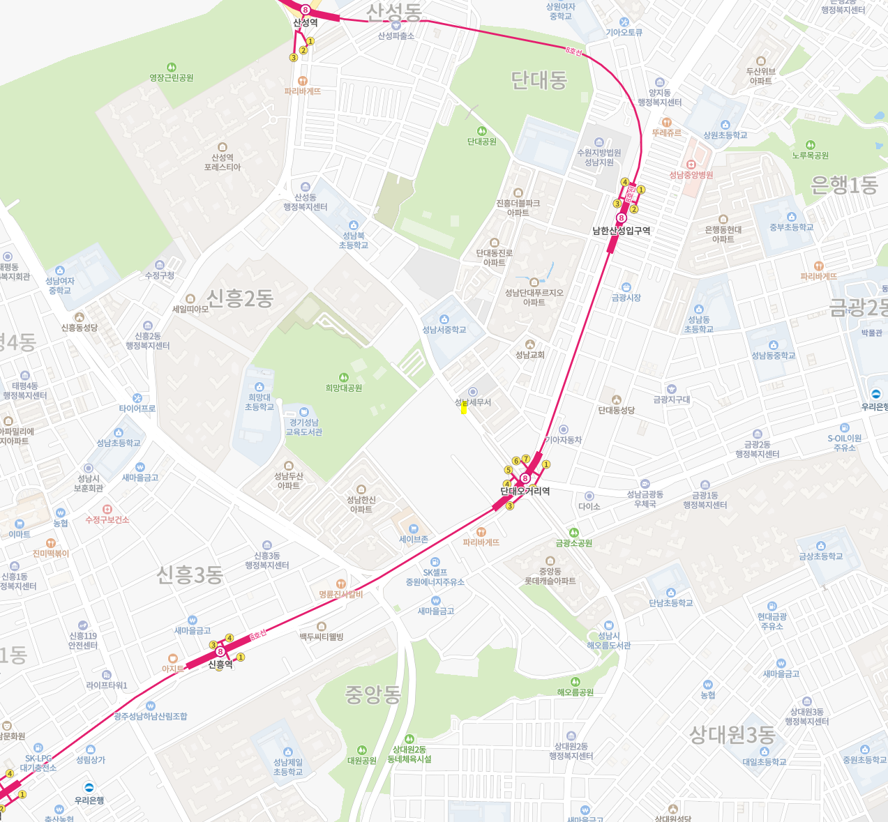 구 성남, 은행동 신흥동 금광동 주변 온라인 임장 - 그랑메종