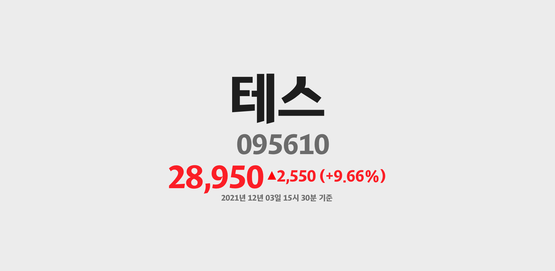 테스 2021-12-03 15:30:37.395293기준 주가
