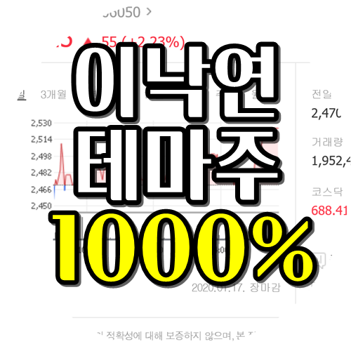  이낙연 주식 1000%수익,관련주,테마주,대장주???