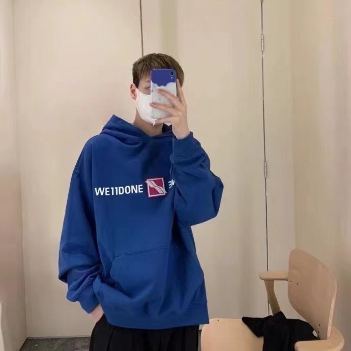  [WE11DONE] 웰던 로고 스웨트 셔츠 후드 티셔츠 (3 COLOR)