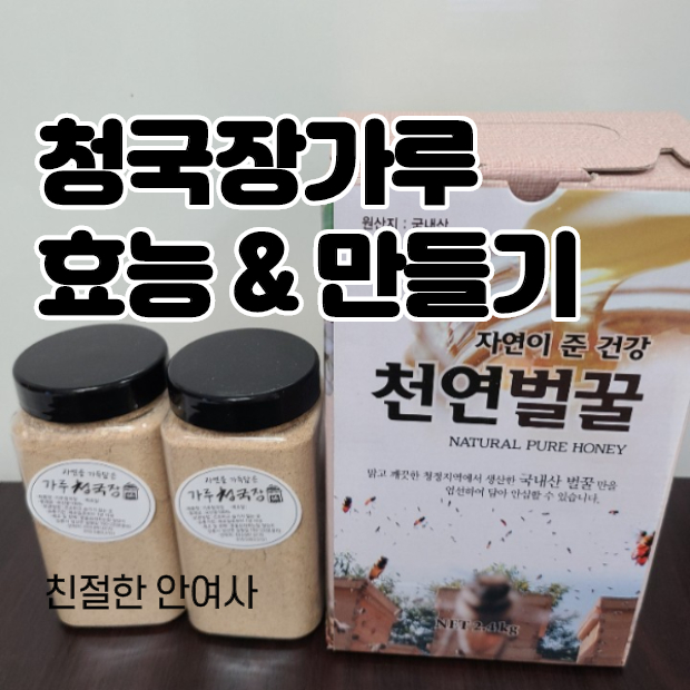  변비에 좋은 청국장가루 효능과 먹는방법