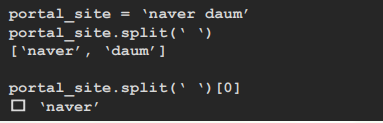 split()