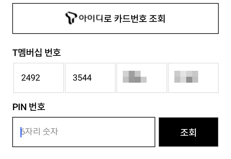  T멤버십 PIN 핀번호 사용법 (도미노피자 할인)
