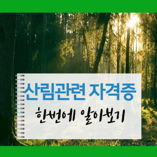 산림관련 자격증