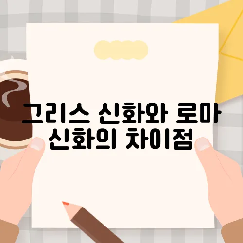 그리스 신화와 로마 신화의 차이점