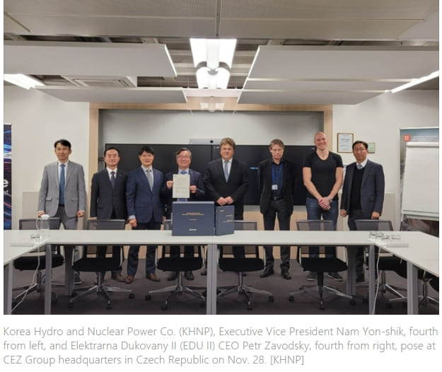 한수원, 체코 두코바니 신규원전사업 입찰서 제출 ...혹시 이번에도? Korea Hydro and Nuclear Power submits bid for Czech reactor
