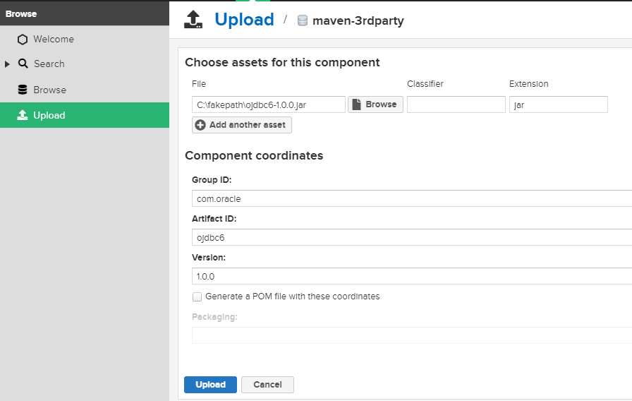  Nexus3 3rd party repository 생성 및 upload 하기