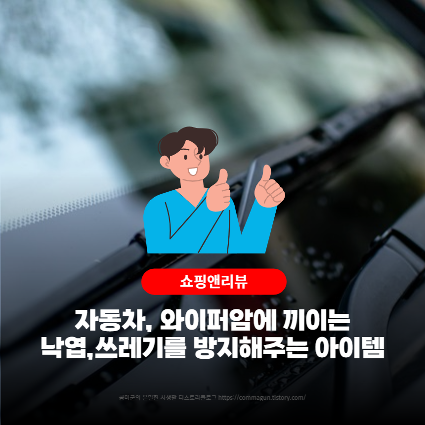  '쇼핑꿀팁' 자동차 와이퍼암에 끼이는 낙엽,쓰레기방지 아이템