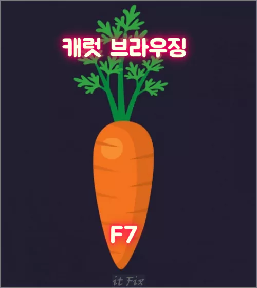 크롬에서 Home 키와 End 키가 먹히지 않는 경우