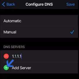 iPhone에서 DNS 변경