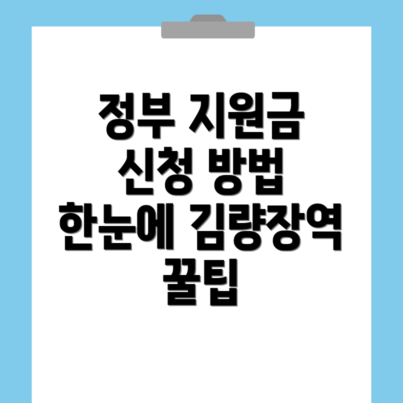 김량장역 정부지원금 종류