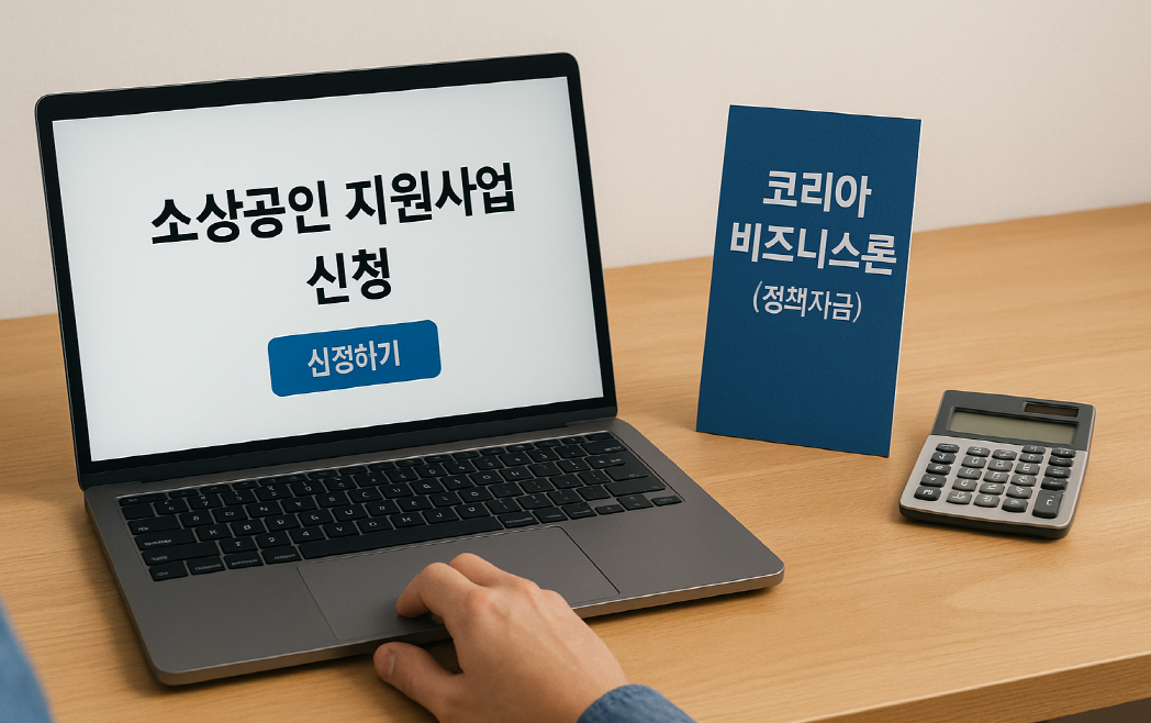 소상공인 지원사업 신청 장면