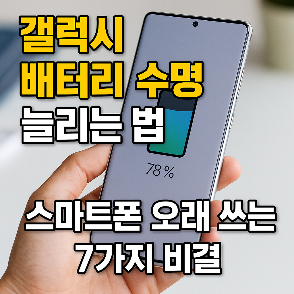 갤럭시 배터리 수명 늘리는 법 ❘ 스마트폰 오래 쓰는 7가지 비결
