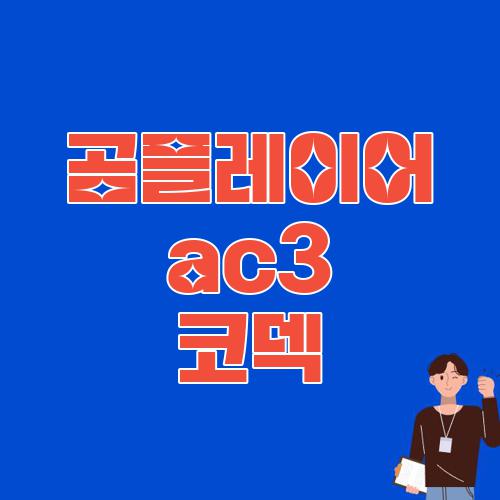 곰플레이어 ac3 코덱