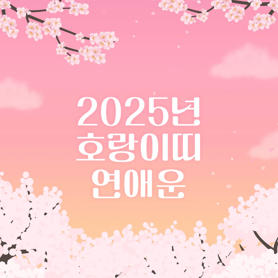 호랑이띠 연애운