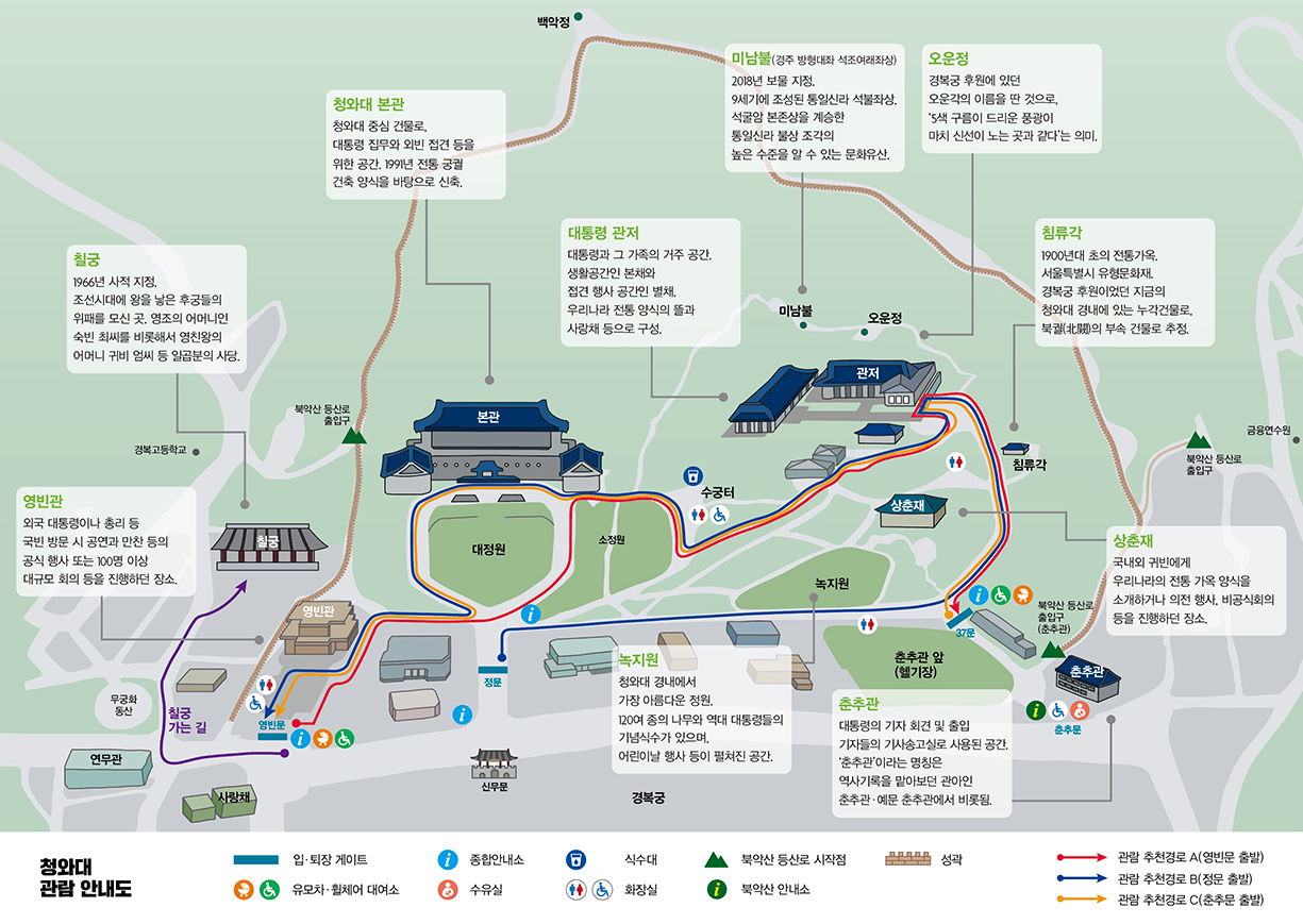 청와대-주요관람코스