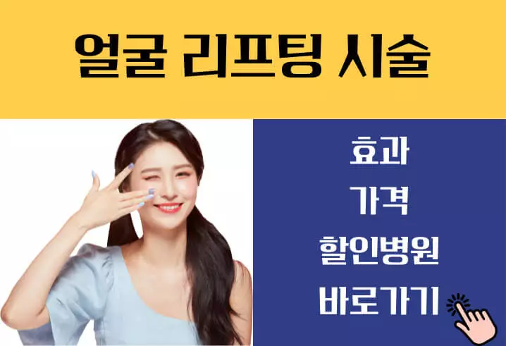 얼굴 리프팅 시술 가격