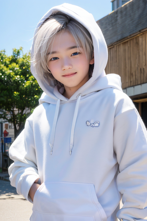  [Boy-003] cute white hair boy images, blue eyes boy images,
