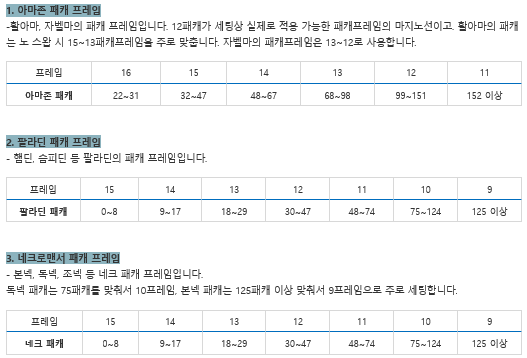  디아블로2  패캐 프레임(디아2 패캐 프레임)