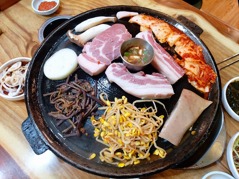 제주공항 근처 맛집 흑돼지거리 탑부평