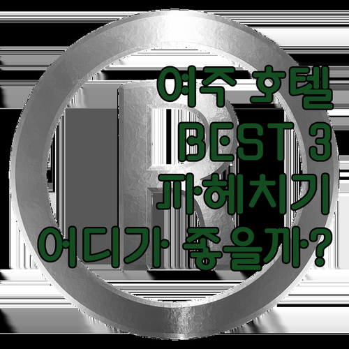 여주 호텔 완벽 분석 썬밸리 호텔 v