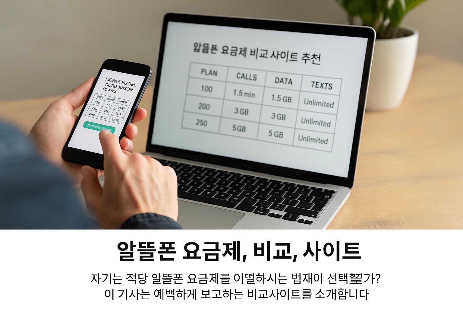 알뜰폰 요금제 비교