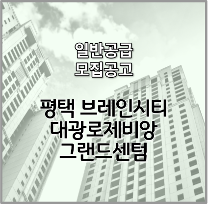 평택 브레인시티 대광로제비앙 그랜드센텀