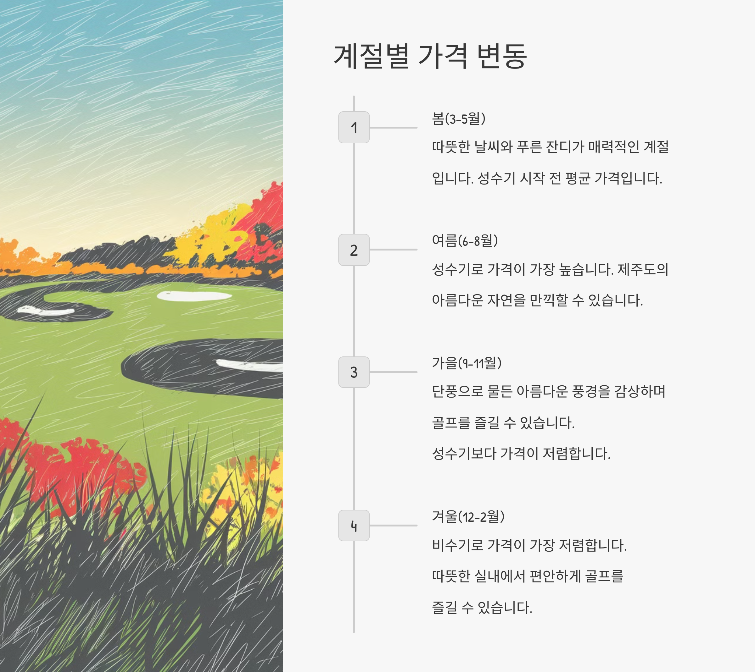 계절별 가격 변동