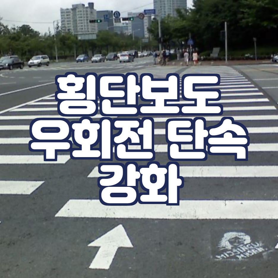  횡단보도 우회전 단속 변경된 내용 (2022년, 과태료, 보험료 할증)