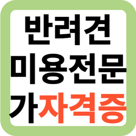 반려견 스타일리스트 자격증 안내