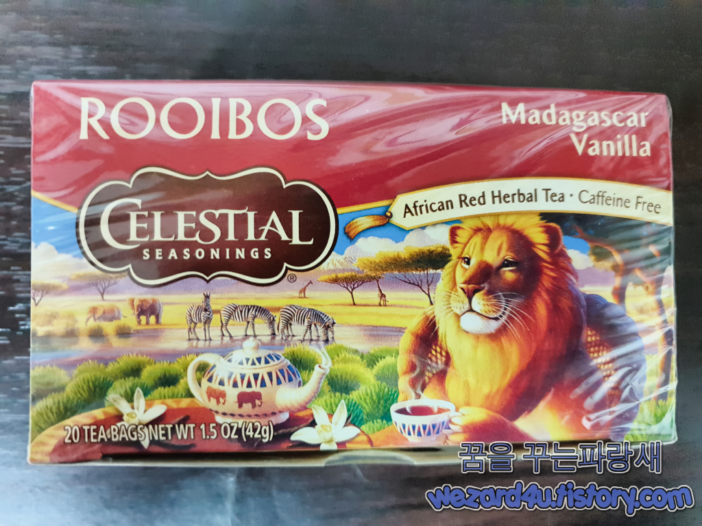  루이보스차-Celestial Seasonings Rooibos Tea Madagascar Vanilla