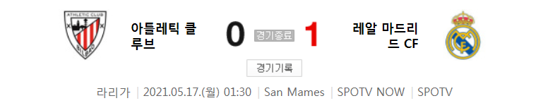  빌바오 대 레알 마드리드 37 라운드 경기 (2020 ~ 2021 라리가 하이라이트)