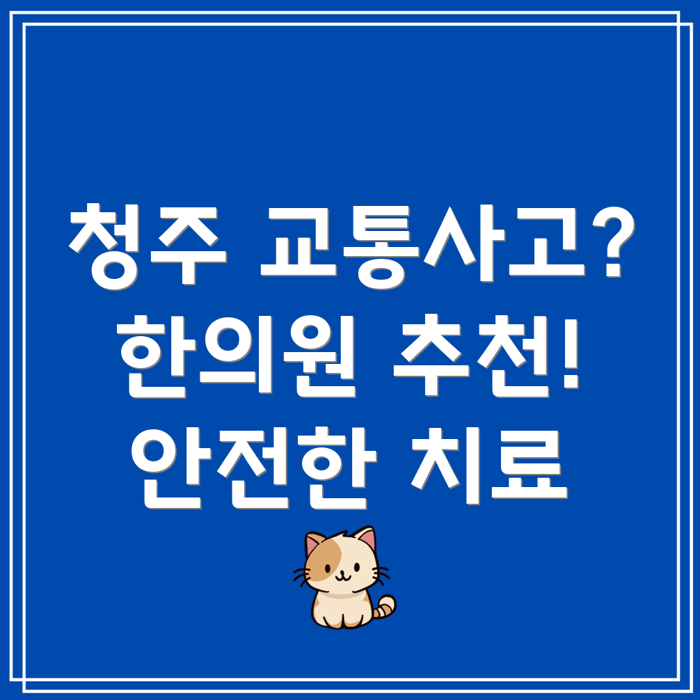 청주 교통사고 한의원