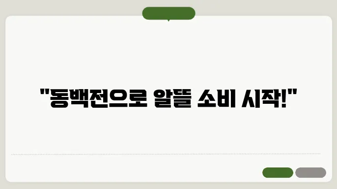 부산 동백전 캐시백 사용방법, 혜택, 사용처 바로 확인하세요